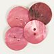 DROPS Ronde Knoop Rood Nr 610 (per stuk) - 20mm - Parelmoer Knopen