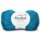 DROPS Muskat Uni Colour - 74 petroleum - Katoen Garen