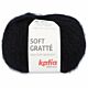 Katia Soft Gratté - 76 zwart - Mohair-Look Acryl Garen