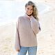 Breipatroon Plush and Lush Sweater - Damesmodel met hoge hals in Air & Kid-Silk - DROPS Design 2 - preview