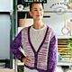 button up bramble gebreid vest - jo allport - simy's studio premier yarn collection breipatroon - preview