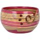 Scheepjes Yarn Bowl - Dennenhout Lichtbruin-Rood - 13x9cm
