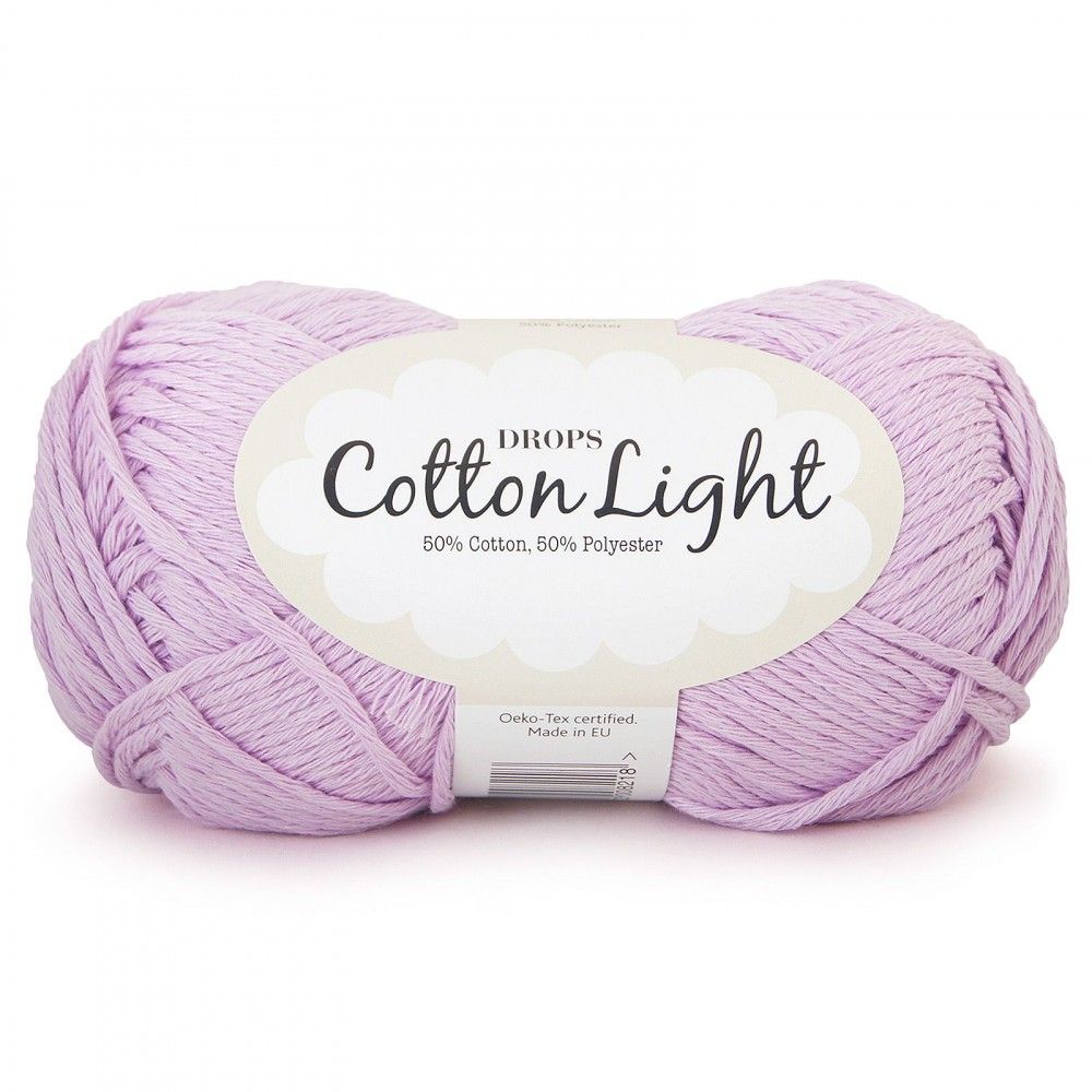 idioom Peer Intimidatie DROPS Cotton Light 25 licht lila - Katoen Garen • Breiwebshop.nl