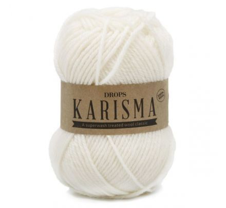 DROPS Karisma Uni Colour - Wol & Breigaren - GD0037-01 naturel