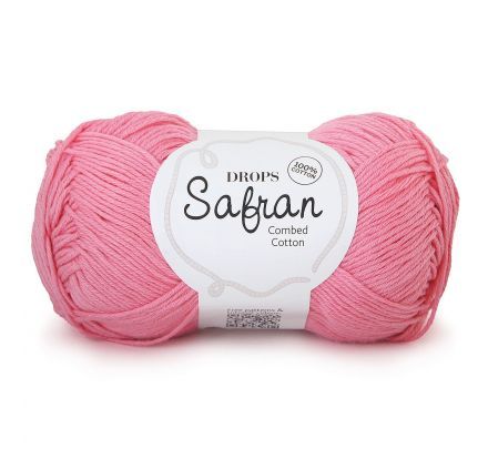 DROPS Safran Uni Colour - 02 roze - Katoen Garen