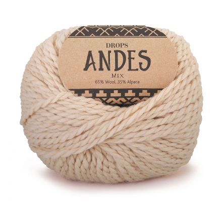 DROPS Andes Mix - 0206 lichtbeige - Wol & Garen