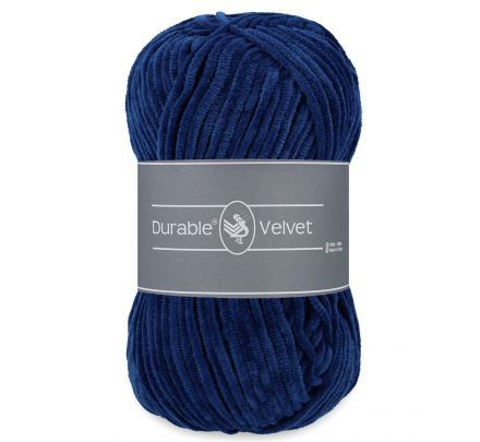 Durable Velvet 370 jeansblauw - Chenille Garen