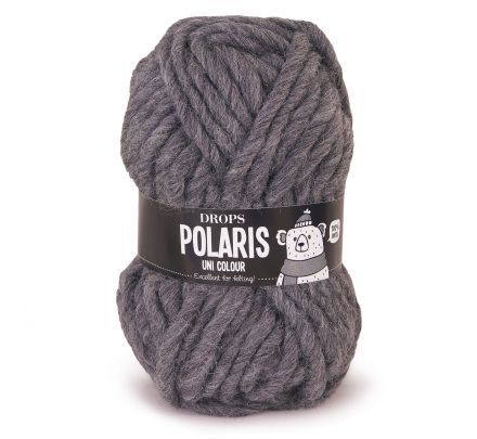DROPS Polaris Uni Colour - 03 antraciet - Wol & Garen