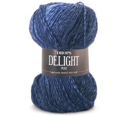DROPS Delight Print - 04 lichtblauw - Wol Garen