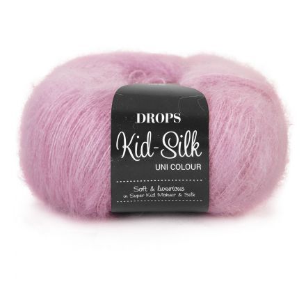 DROPS Kid-Silk Uni Colour - 04 oudroze - Mohair Zijde Garen