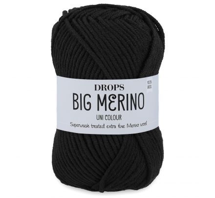 DROPS Big Merino 04 zwart (Uni Colour) - Wol Garen