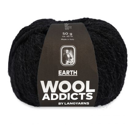 Wooladdicts Earth 04 zwart - Alpacawol Garen