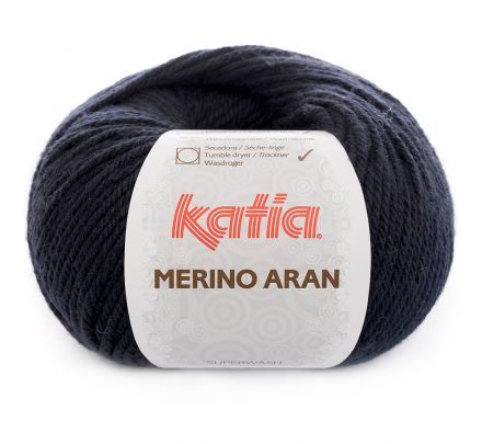 Katia Merino Aran 05 donker marineblauw - Merinogaren