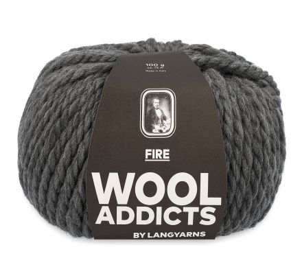 WoolAddicts Fire 05 grijs mix - Merinowol Garen