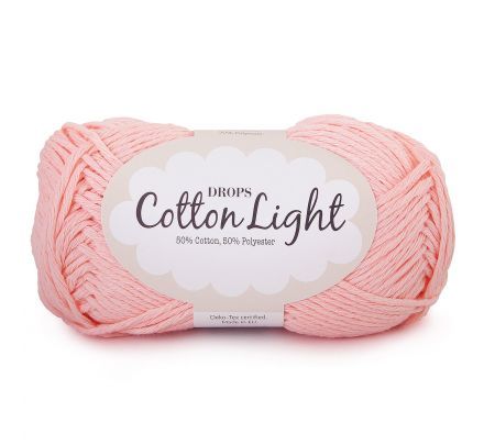 DROPS Cotton Light Uni Colour - 05 lichtroze - Katoen/Polyester Garen