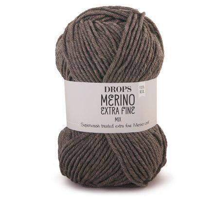DROPS Merino Extra Fine Mix - 06 taupe / chocoladebruin - Wol & Garen