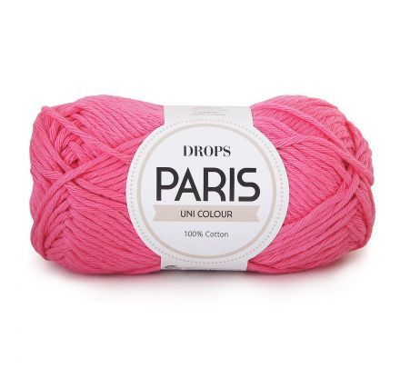 DROPS Paris Uni Colour - 06 cerise / pink - Katoen Garen