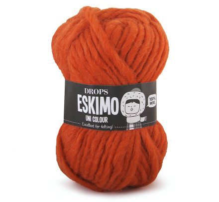 DROPS Snow / Eskimo Uni Colour - 07 oranje - Wol & Garen