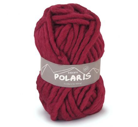 DROPS Polaris 08 robijnrood / bordeaux (Uni Colour) - Wol & Garen