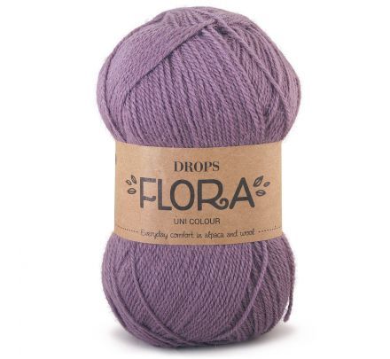 Drops Flora Uni Colour - 09 amethist - Wol Garen