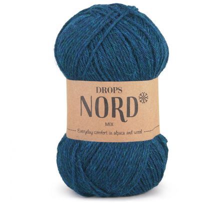 DROPS Nord Mix - 09 diepzee blauw - Wol Garen