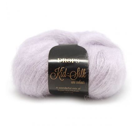 DROPS Kid-Silk Uni Colour - 09 licht lavendel - Mohair Garen