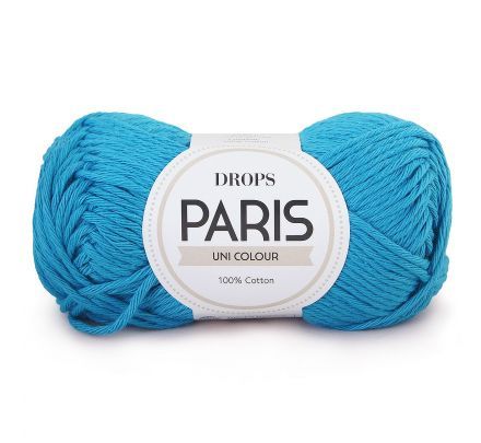 DROPS Paris Uni Colour - 10 turkoois - Katoen Garen