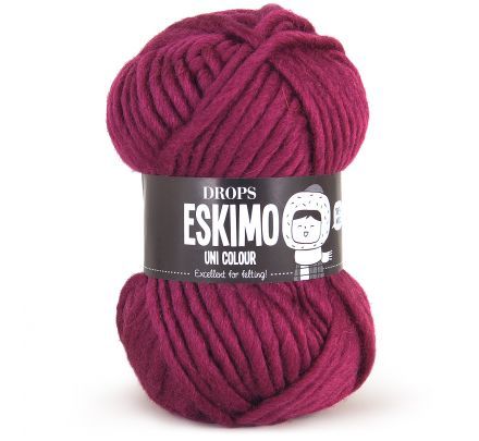 DROPS Snow / Eskimo Uni Colour 10 moerbeipaars / wijnrood - Wol Garen