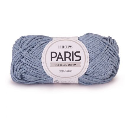 DROPS Paris Recycled Denim - Wol & Breigaren - GD0050-101 lichtblauw