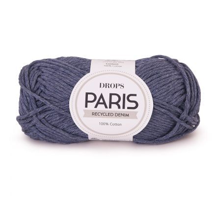 DROPS Paris Recycled Denim - Wol & Breigaren - GD0050-103 donkerblauw wash