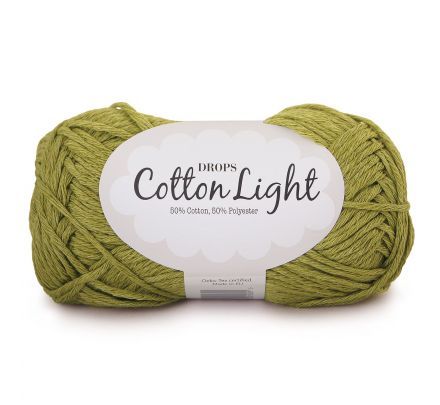 DROPS Cotton Light Uni Colour - 11 groen - Katoen/Polyester Garen