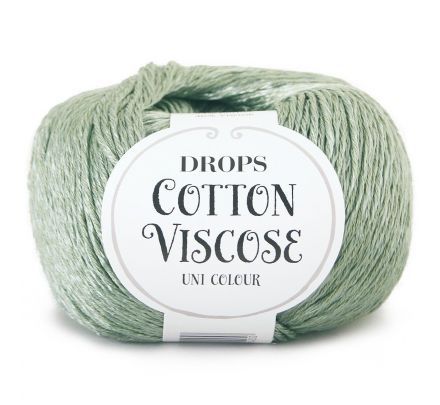 DROPS Cotton Viscose Uni Colour - 11 kakigroen - Katoen/Viscose Garen
