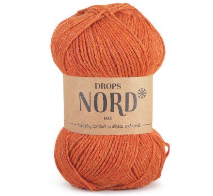 DROPS Nord Mix - 11 roest oranje - Alpaca Wol Garen