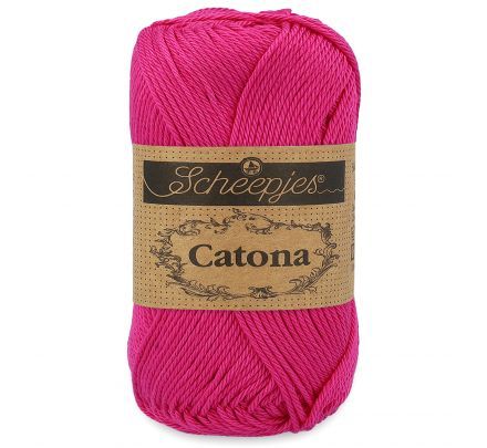 Scheepjes Catona 114 schocking pink / magenta (50 gram) - Katoen Garen