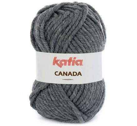 Katia Canada 12 donkergrijs - dik acryl garen
