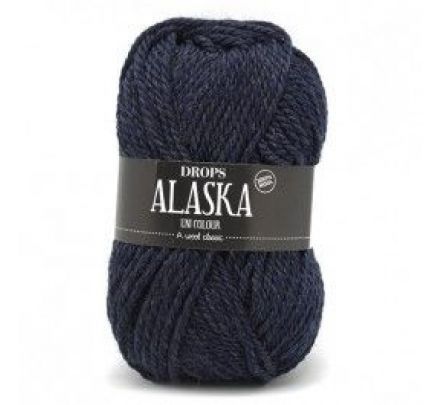 DROPS Alaska Uni Colour - 12 marineblauw - Wol Garen
