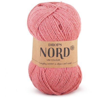 DROPS Nord Uni Colour - 13 oudroze - Alpaca Wol Garen