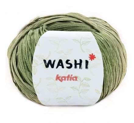 Katia Washi 138 bosgroen / bleekgroen - Lintgaren