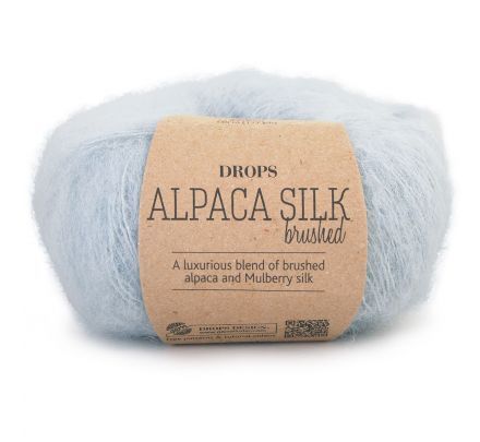 DROPS Brushed Alpaca Silk 14 ochtendmist / licht grijsgroen (Uni Colour) - Wol Garen