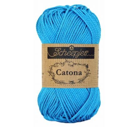 Scheepjes Catona 50 gram - 146 vivid blue / turkooisblauw - Katoen Garen