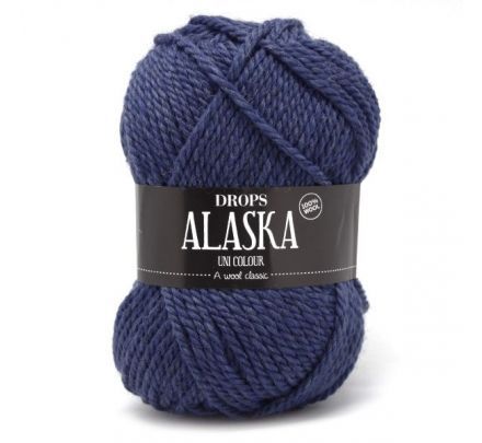 DROPS Alaska Uni Colour - 15 kobaltblauw - Wol Garen