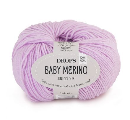 DROPS Baby Merino Uni Colour - 15 lichtlila - Wol & Garen
