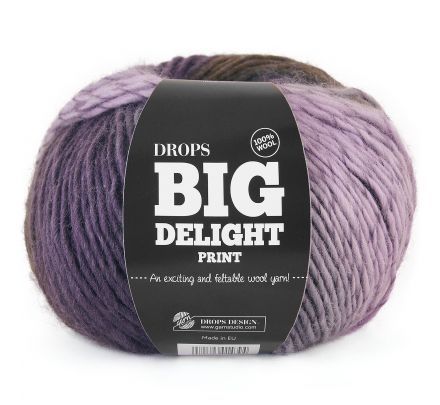 DROPS Big Delight Print - 16 braambes - Wol Garen