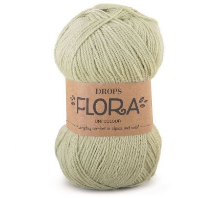 Drops Flora Uni Colour - 16 pistache groen - Wol Garen
