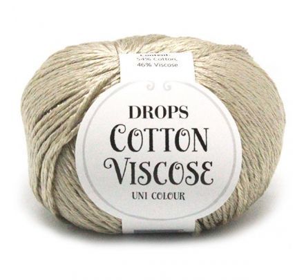DROPS Cotton Viscose Uni Colour - 17 lichtbeige - Katoen/Viscose Garen
