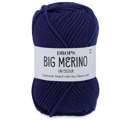 Drops Big Merino 17 marineblauw / navy / donkerblauw (Uni Colour) - Wol Garen