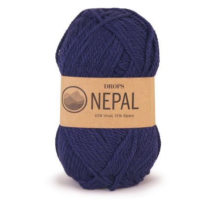 DROPS Nepal Uni Colour - 1709 marineblauw - Wol & Garen - GD0049