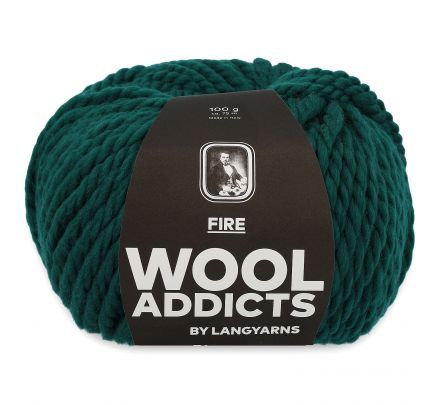 WoolAddicts Fire 18 donkergroen - Merinowol Garen