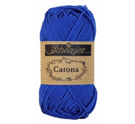 Scheepjes Catona 50 gram - 201 electric blue / blauw - Katoen Garen