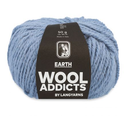 Wooladdicts Earth 21 kristalblauw - Alpacawol Garen